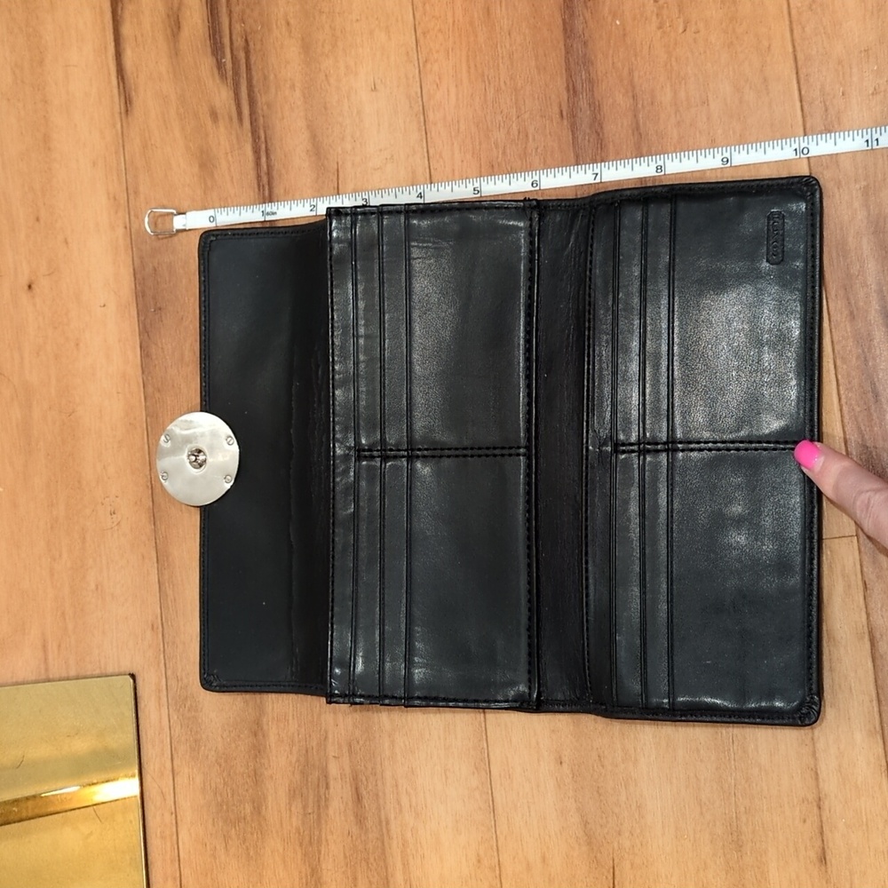 Coach Alexandra Black Leather Envelope wallet - Picture 6 of 15